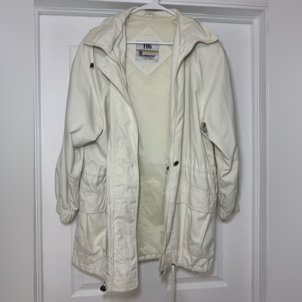 London fog jacket with hoodie size M